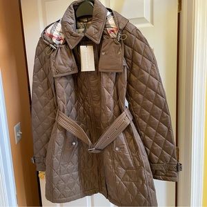 Women’s Burberry Diamond Quilted Coat